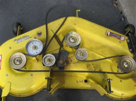 Some symptoms of <strong>a loose mower deck belt</strong> are incredibly obvious, such as the <strong>belt</strong> coming off the pulleys and needing to be re-seated, but other symptoms are less so. . John deere d170 deck belt diagram